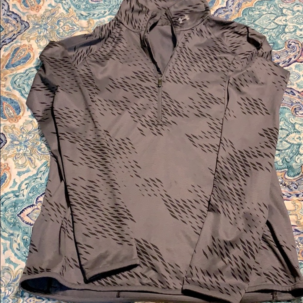 Half zip running jacket.